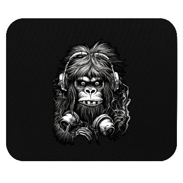 Discover Black and white gorillas, Digital Illustration, Mouse Pads