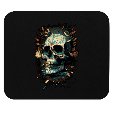 Discover Skull Dia de los Muertos Halloween Tattoo Gift Mouse Pads