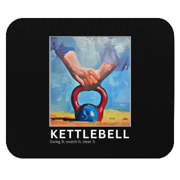 Discover Gym Kettlebell Painting Mouse Pads