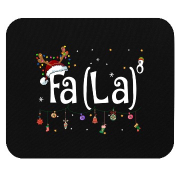 Discover Fa La La 8 Math Teacher Christmas Mouse Pads