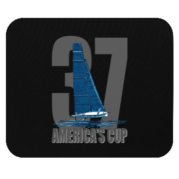 Discover America s Cup 37 Blue Mouse Pads