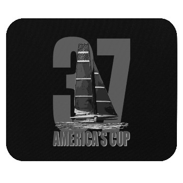 Discover America's Cup 37 Grey Mouse Pads