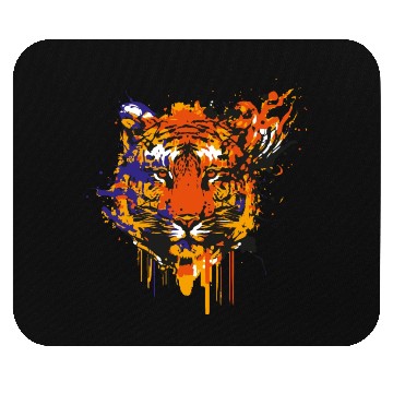 Discover Colorful Tiger face art Mouse Pads
