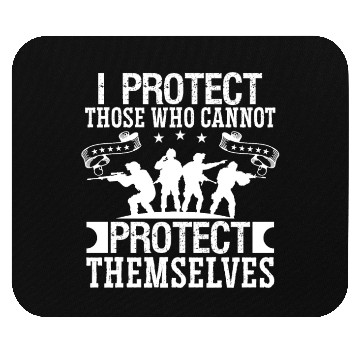 Discover Soldier i protect those who cannot military army Mouse Pads