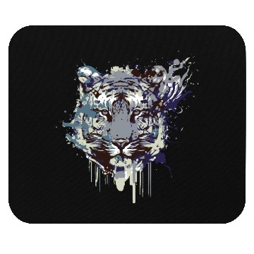 Discover Tiger head artwork design Mouse Pads