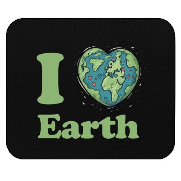 Discover I Love Earth Design. Cute Earth Day Environmental Mouse Pads