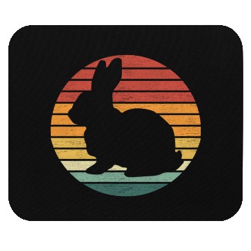 Discover Bunny Lover - Vintage Sunset Bunny Mouse Pads
