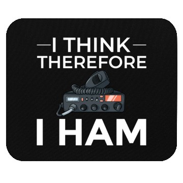 Discover Think Therefore Ham Radio nostalgia Mouse Pads
