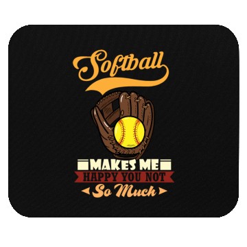 Discover Softball Player Gift Girls Team Pitcher Catcher Mouse Pads