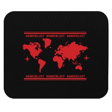 Discover Vacation Explore Holidays World Map Wanderlust Mouse Pads