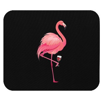 Discover Flamingo Wine Mouse Pads