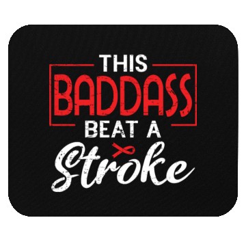 Discover Beat Stroke Survivor Red Stroke Awareness Month Mouse Pads