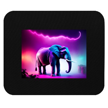 Discover Trance Neon Elephant Graphic Mouse Pads