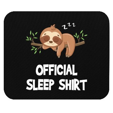 Discover Official Sleep Mouse Pads Cute Funny Sloth Napping