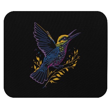 Discover Nature Lovers - Charming Hummingbird Mouse Pads