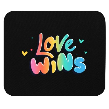 Discover Love Wins pride month Mouse Pads
