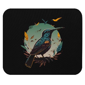 Discover Nature Lovers - Charming Hummingbird Mouse Pads