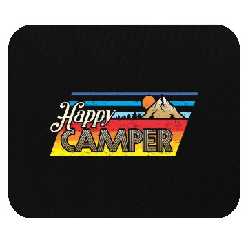 Discover Happy Camper Mouse Pads