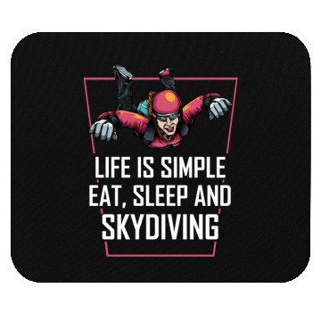 Discover Skydiving Life Simple Eat Sleep Mouse Pads