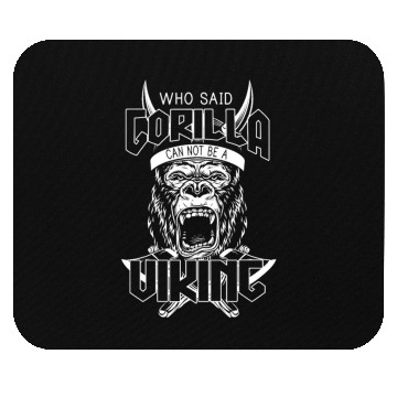 Discover Viking Gorilla Warrior Axe Norse Mythology Mouse Pads