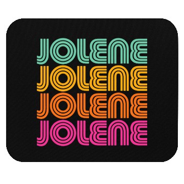 Discover Jolene Retro Vintage 70s 80s Rainbow Pink Song Sun Mouse Pads