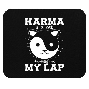 Discover Karma is a Cat Purring in My Lap Witchcraft Tarot Mouse Pads
