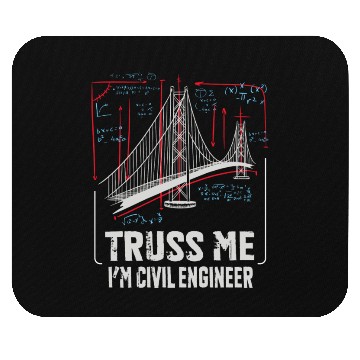 Discover Civil Engineer Bridge Calculus Scheme Mouse Pads