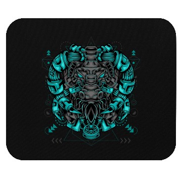Discover bull mecha cyberpunk SUTCZ Mouse Pads