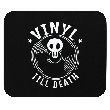 Discover Vinyl till Death Record Music Song Mouse Pads
