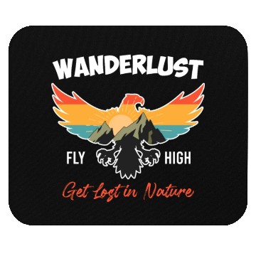 Discover Wanderlust Mountaineer Hiking Mountain love Mouse Pads