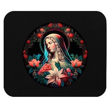 Discover Virgin Mary Painting Mouse Pads
