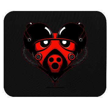 Discover Robot Heart Mouse Pads