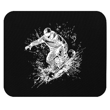 Discover Cool Mountaineering Jump Style Snowboard Move Mouse Pads