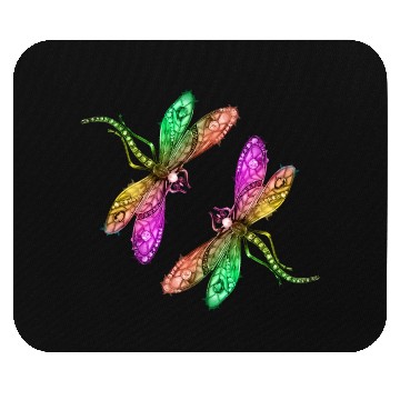 Discover Spring, colorful insects playing. Mouse Pads