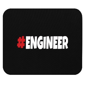 Discover #engineer red&white Mouse Pads