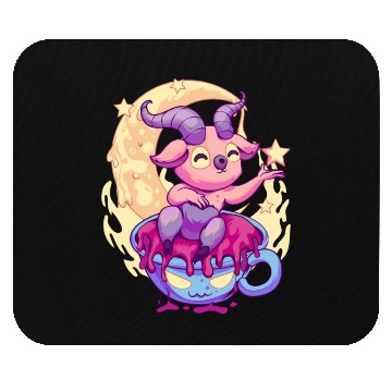 Discover Pastel Goth Kawaii Baphomet Tea Mouse Pads