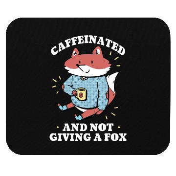 Discover Cute Dont Give A Fox Coffee Lover Mouse Pads