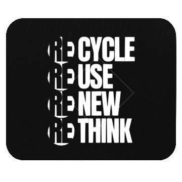 Discover Recycle Reuse Renew Rethink For Earth Day Mouse Pads