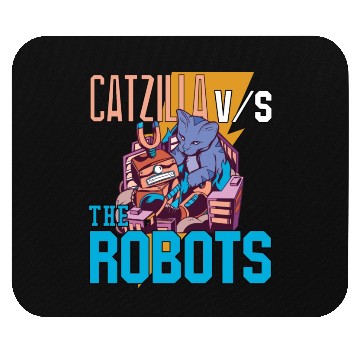Discover Catzilla Versus Robot Mouse Pads