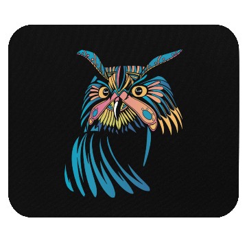 Discover Colorful Owl Bird Nature Mouse Pads