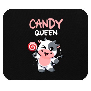 Discover Candy Queen I Lollipop I Cow I Kids I Candy Mouse Pads