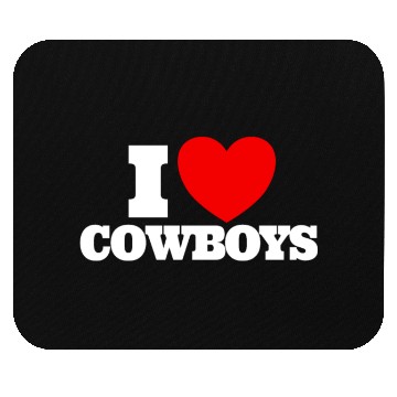 Discover I Love Cowboys Red Heart Cowboy Lovers Cowboys Mouse Pads