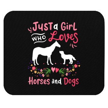 Discover Horse Dog Horse Lover Dog Lover Mouse Pads