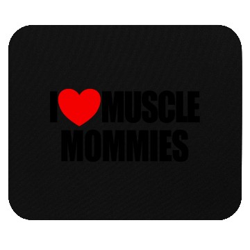 Discover I Love Muscle Mommies Red Heart Muscle Mommies Mouse Pads