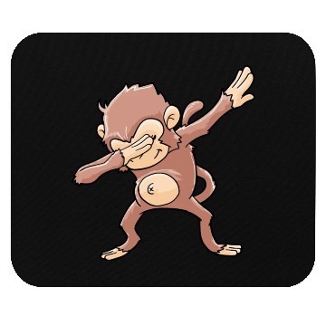Discover Monkey Dabbing Primate Zookeeper Mouse Pads