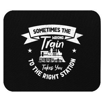 Discover Train Transportation Train Lover Train Station Mouse Pads