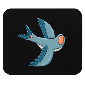 Discover Blue Bird Mouse Pads