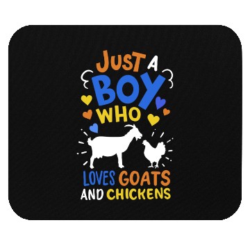 Discover Goats Chickens Farmer Goat Lover Chicken Lover Mouse Pads