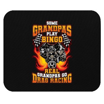 Discover Drag Racing Grandpa Mouse Pads