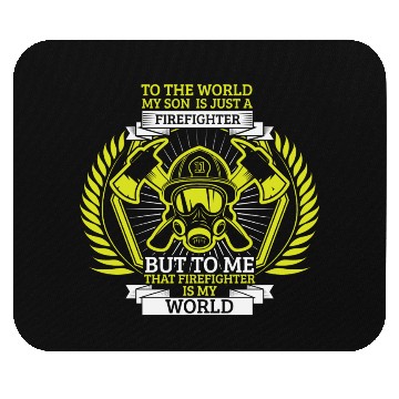 Discover Fireman Volunteer Firefighter Son Mother Mouse Pads